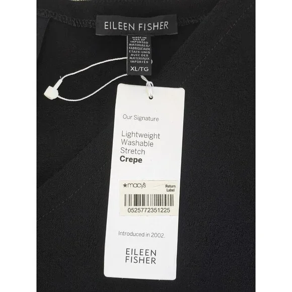 Eileen Fisher Women's Black Sleeveless Jumpsuit Size XL